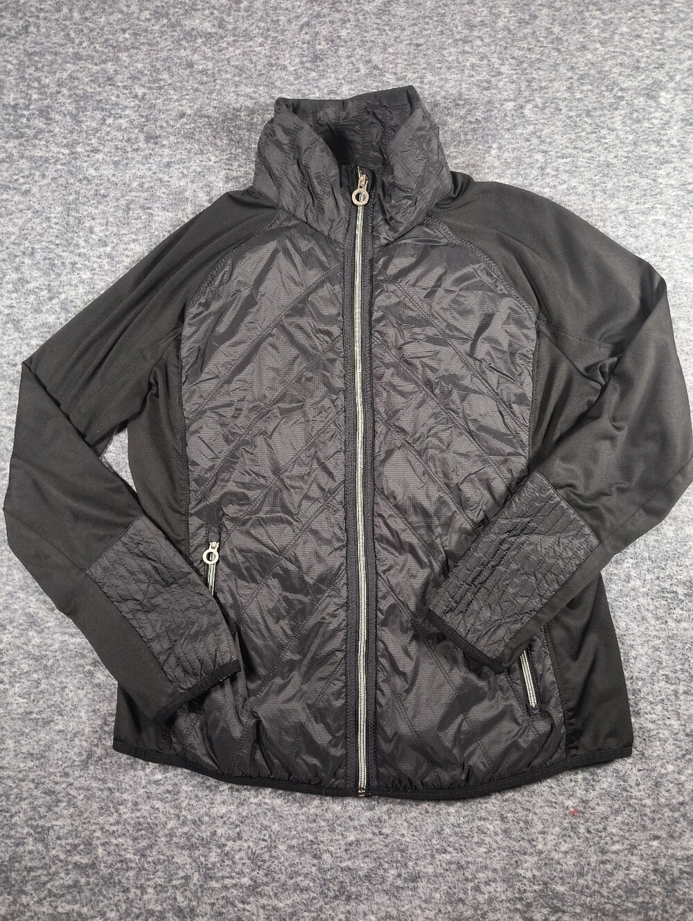 Calvin Klein black quilted running jacket, women's XL